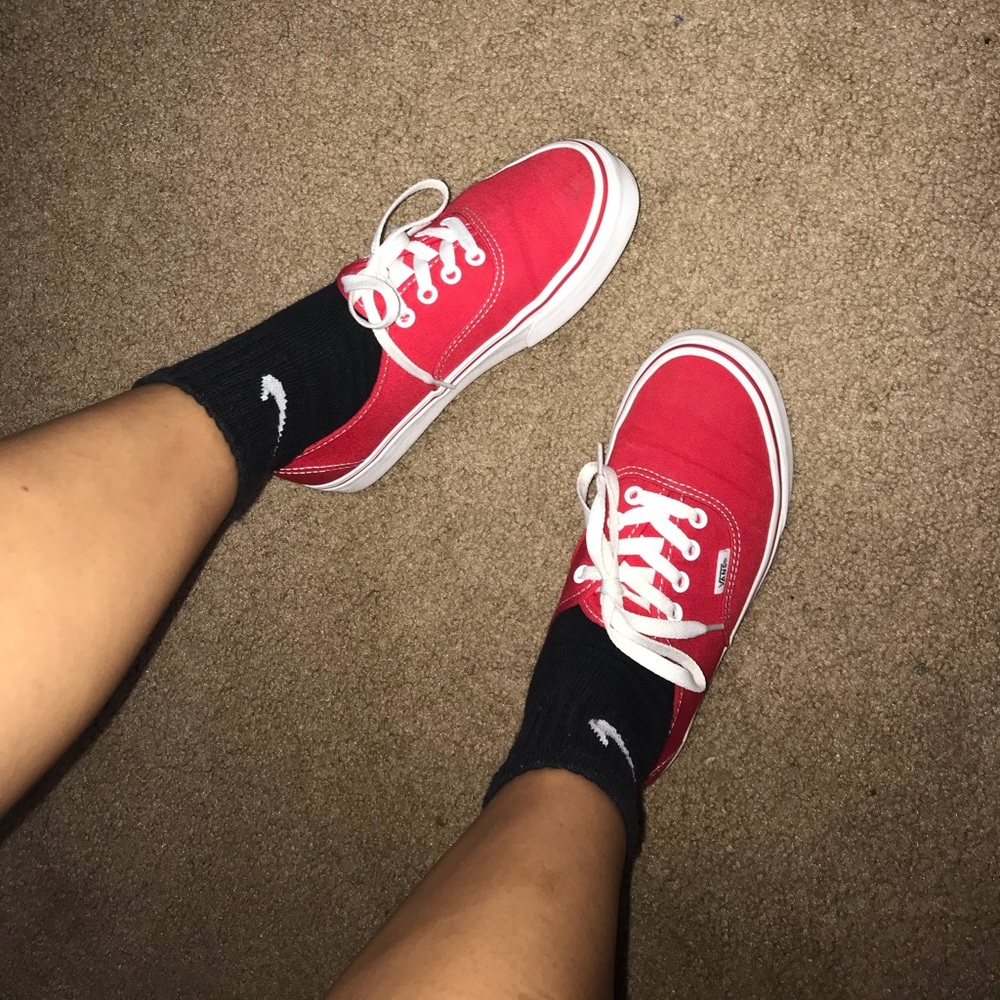 Old Skool Red Vans🔥